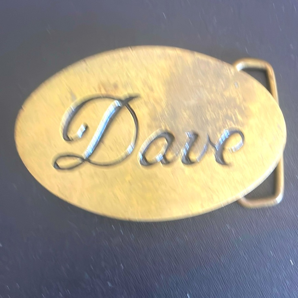 Vintage Solid Brass belt buckle